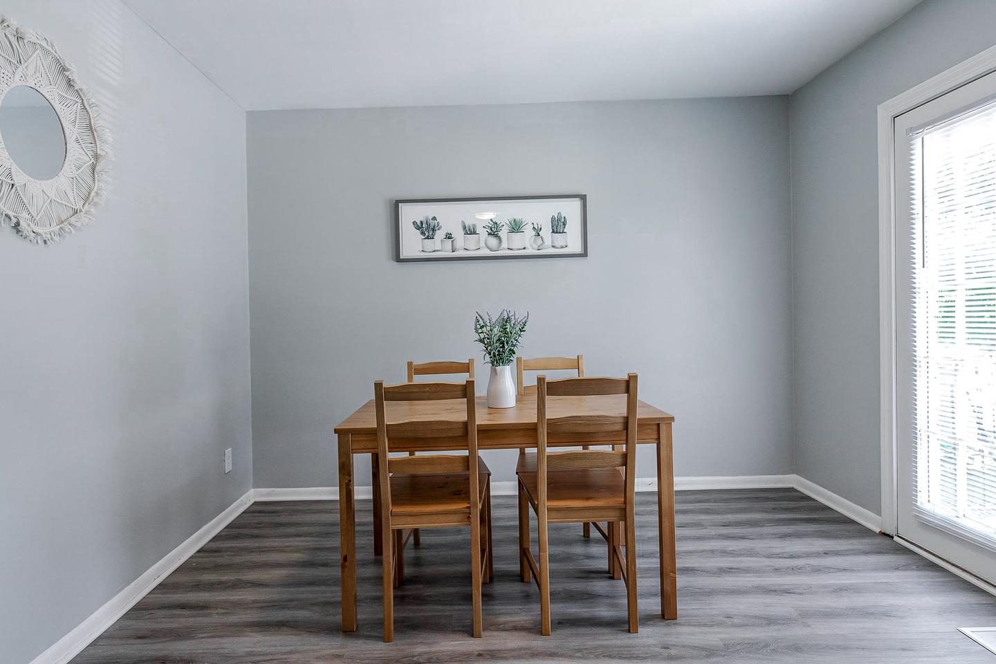 Common spaces including the kitchen