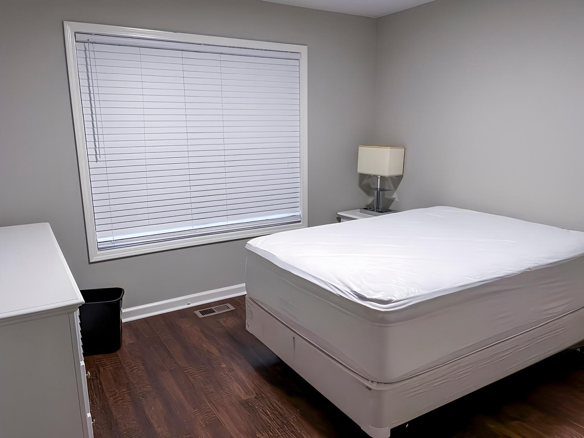 bedroom, detected:window blind, bed
