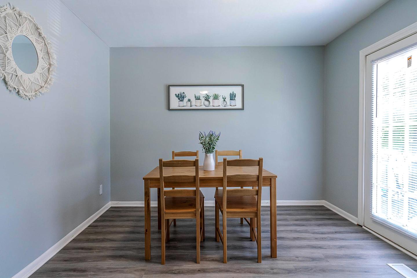 Common spaces including the kitchen