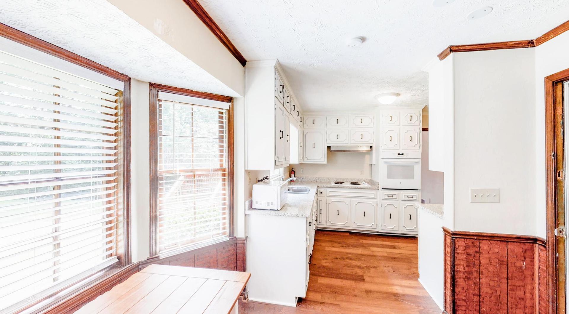Common spaces including the kitchen