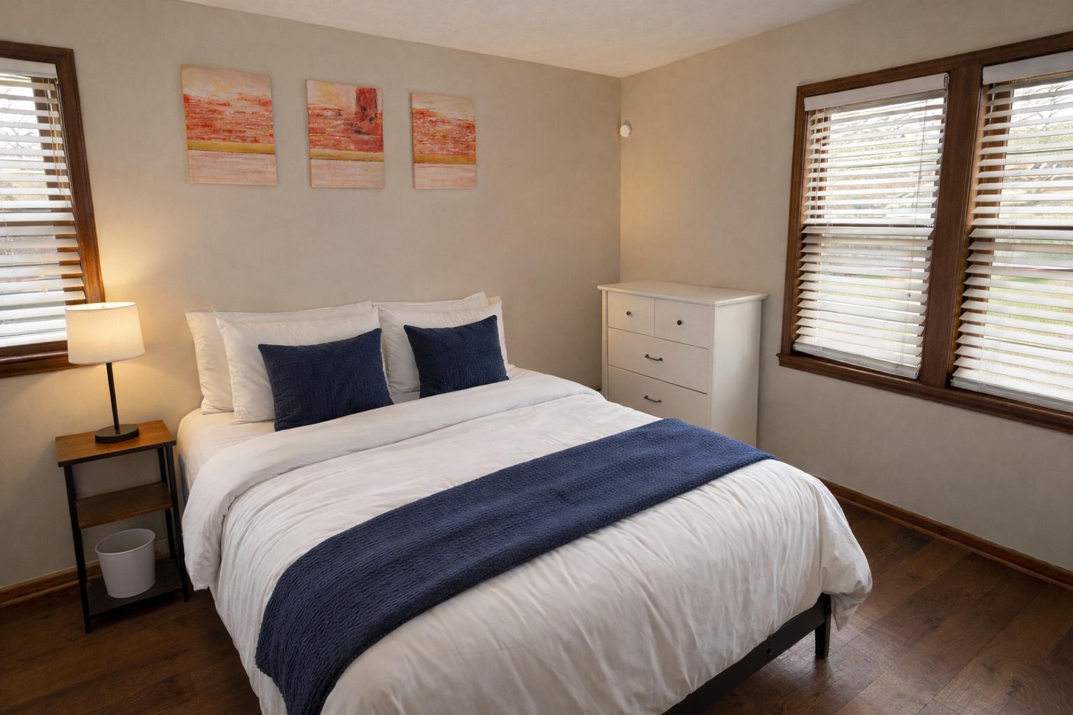 Disclaimer: The bedding is not included in the room.