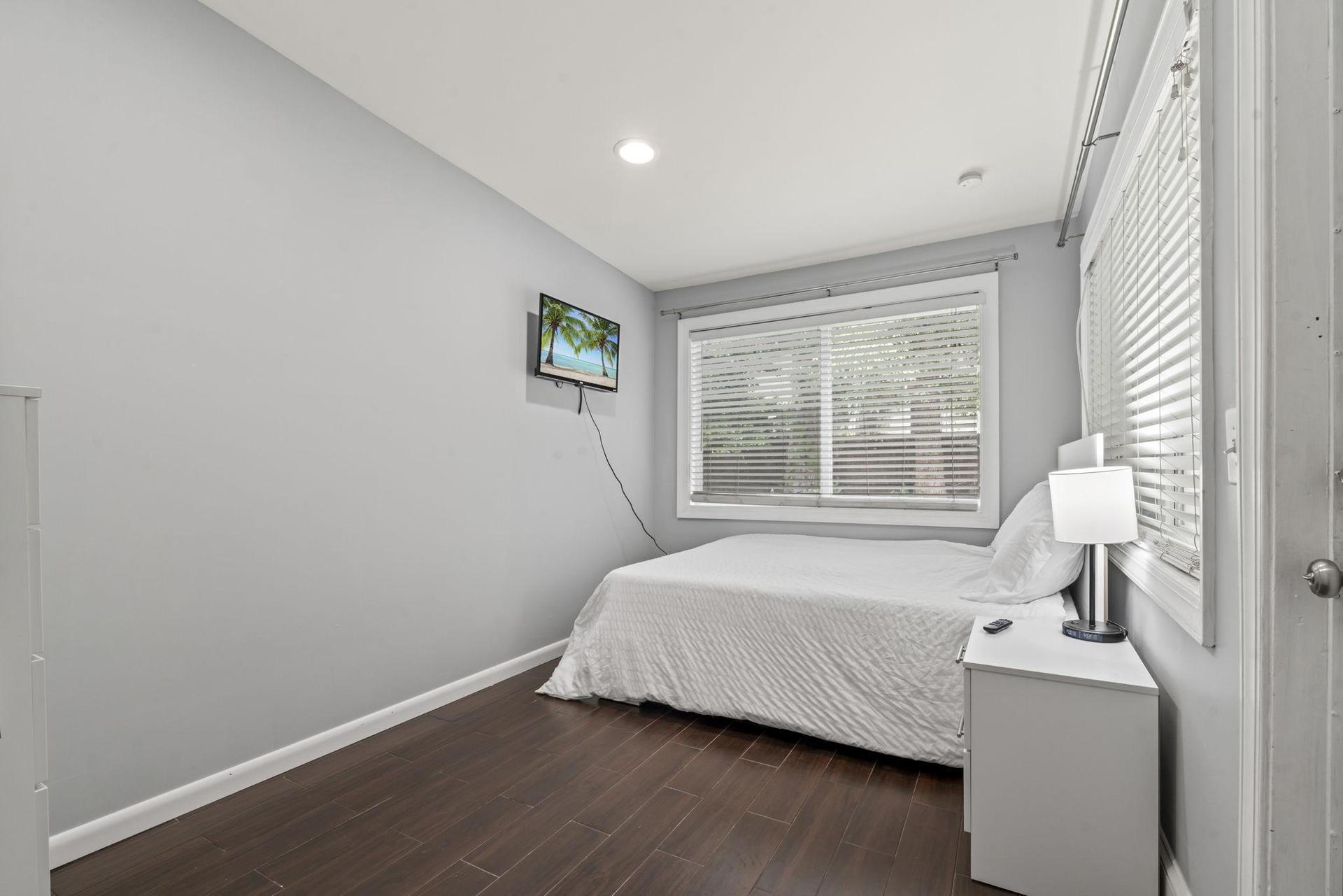 This room includes a TV