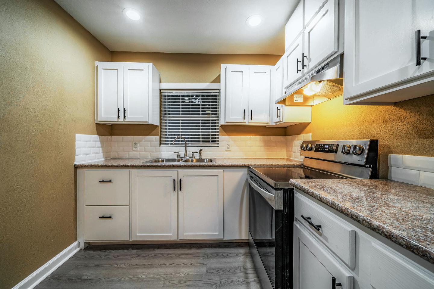 Common spaces including the kitchen