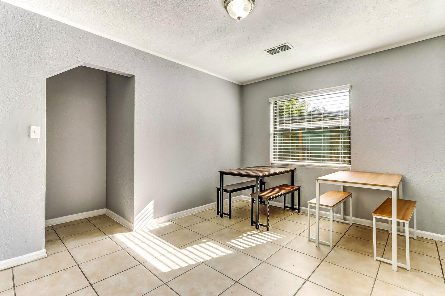 Common spaces including the kitchen