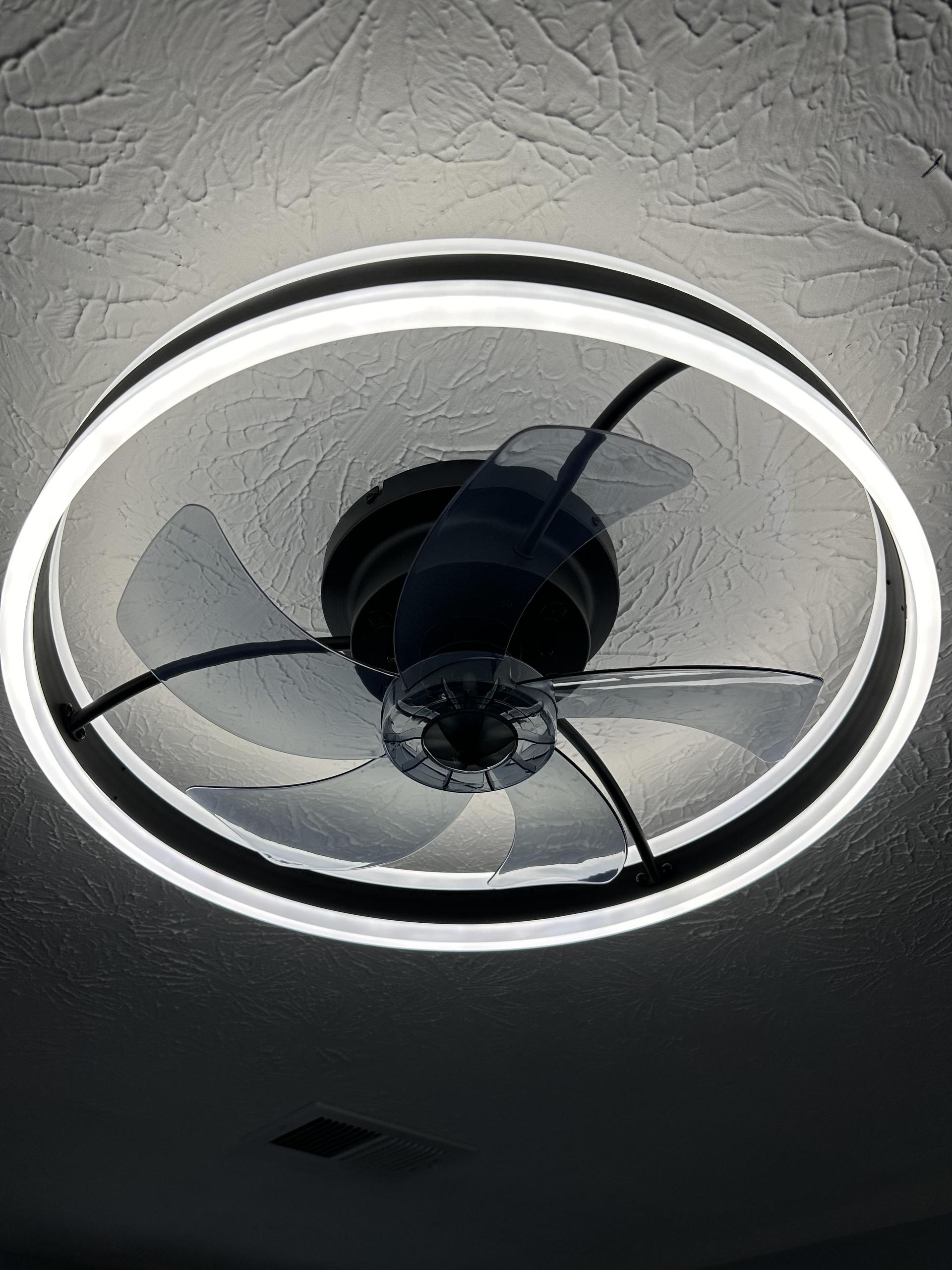 VERY quiet and high speed fan with ability to change to any level of color or brightness.