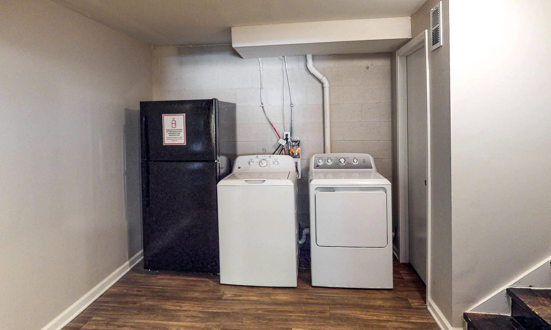 Common spaces including the kitchen
