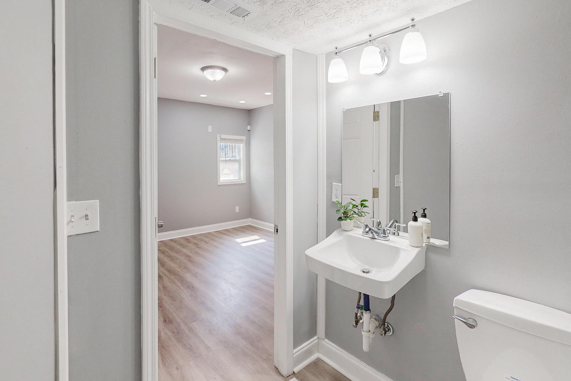 Basement (Lower Level) Bathroom shared amongst Room #4, Room #5, and Room #6