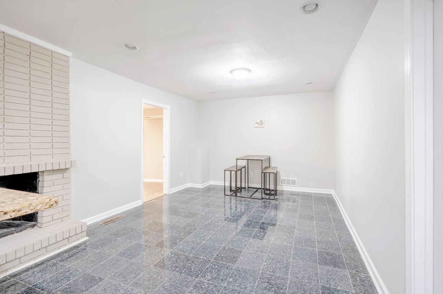 Common spaces including the kitchen