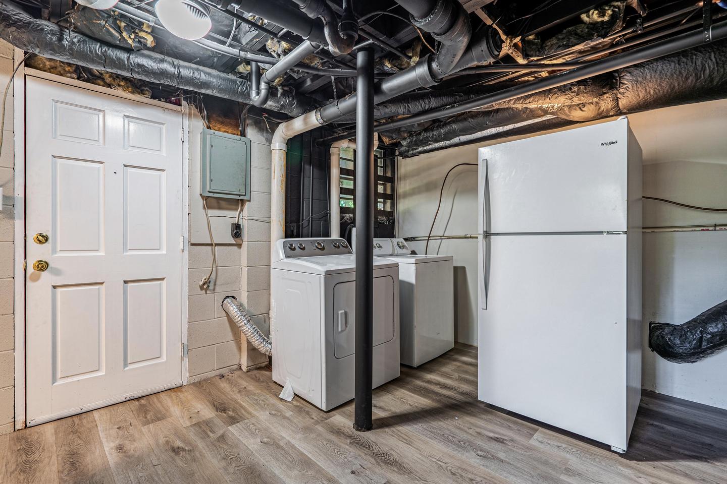 Common spaces including the kitchen