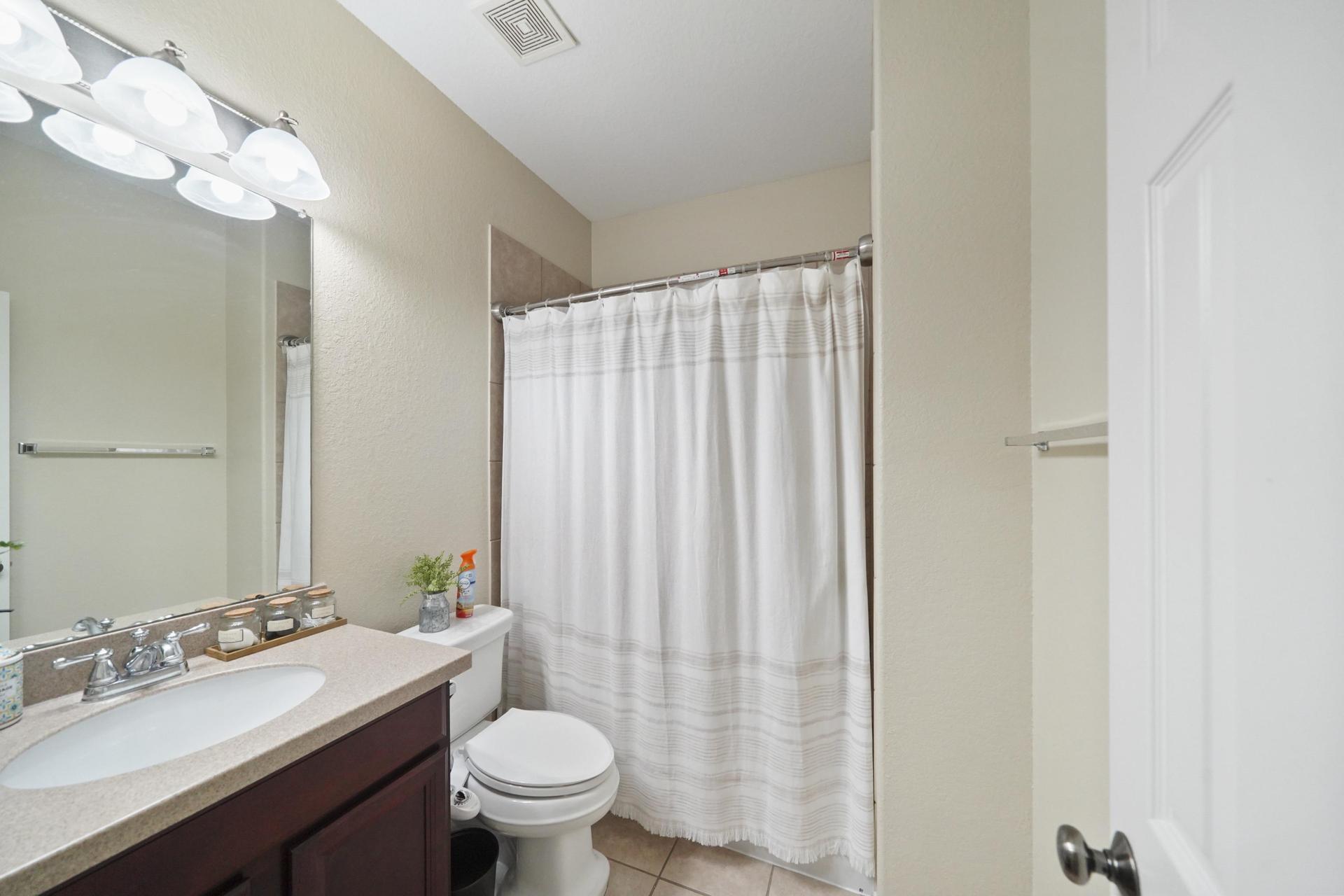 Hallway bathroom