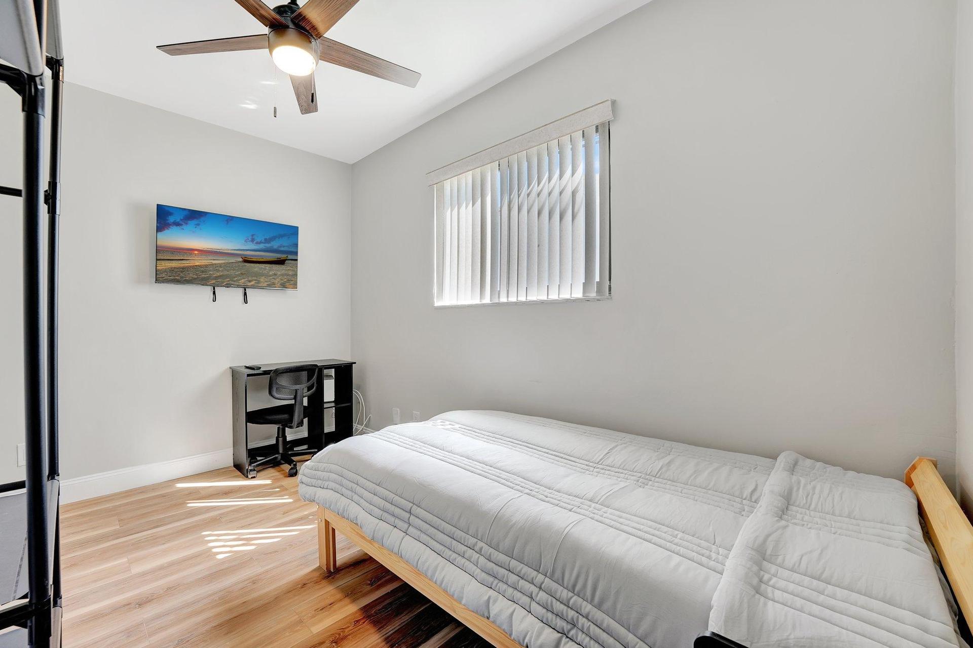 Stand alone closet, tv and desk