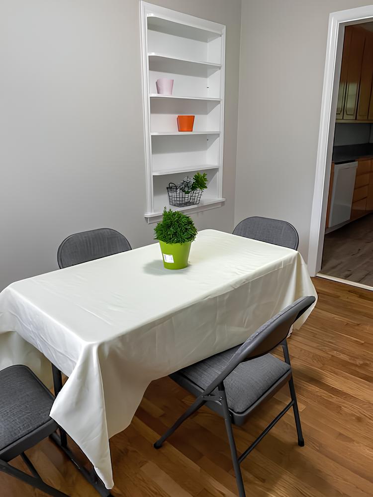 Common spaces including the kitchen