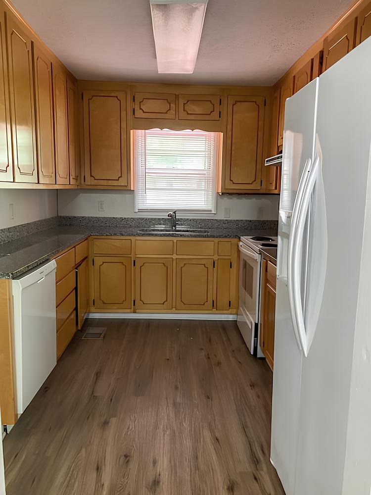 Common spaces including the kitchen