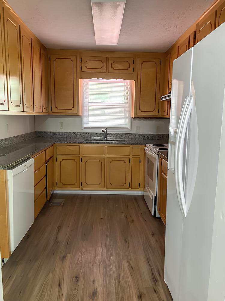 Common spaces including the kitchen