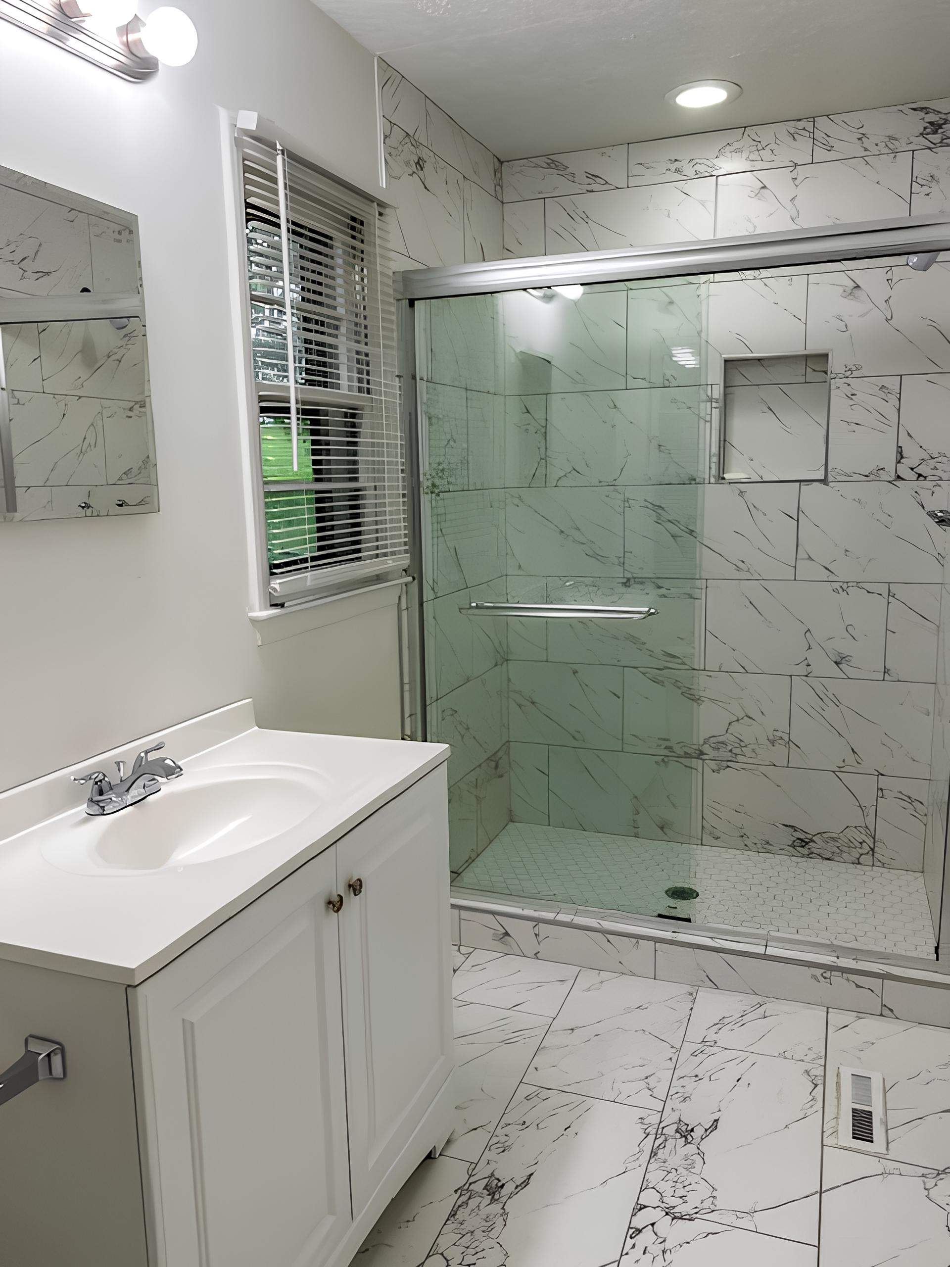 bathroom, detected: shower