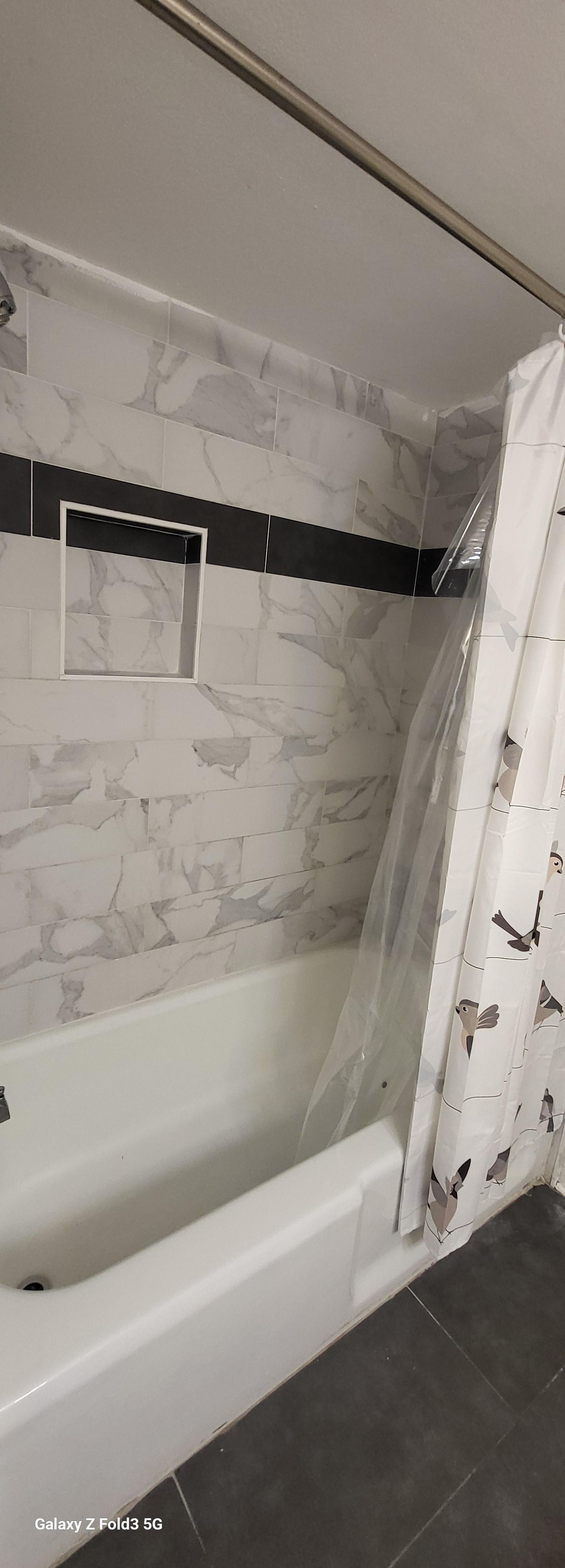 Updated tub and shower