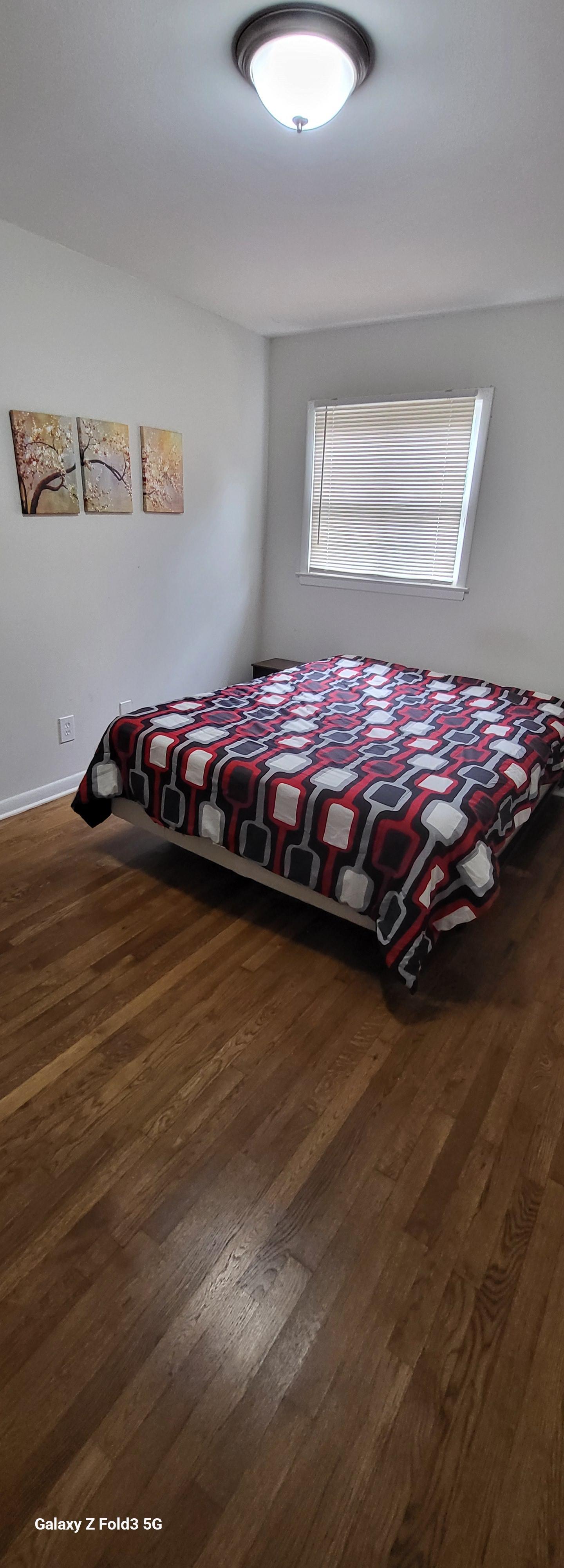 Full size beds in every room.