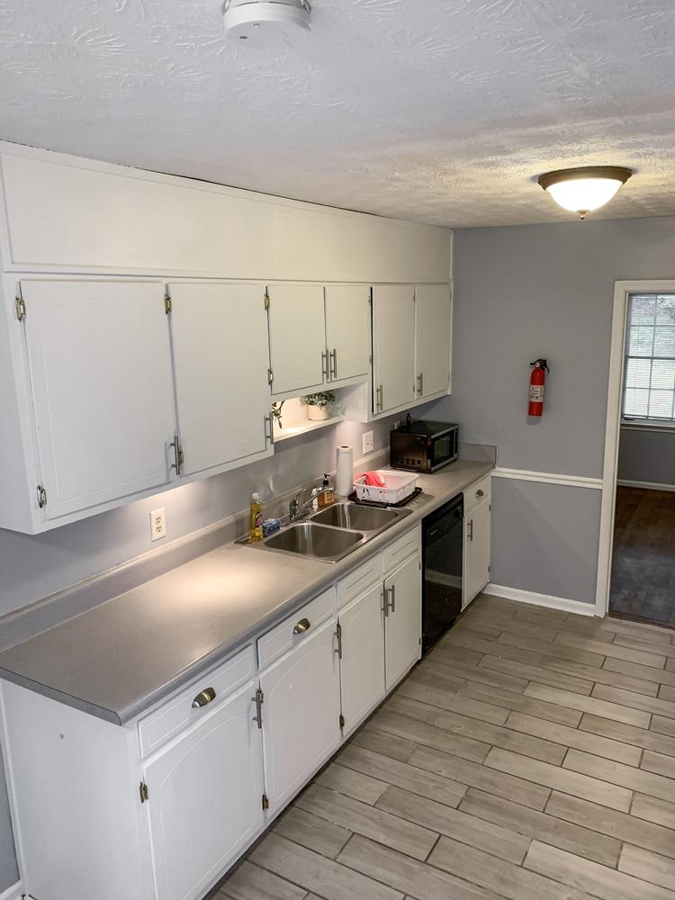 Common spaces including the kitchen