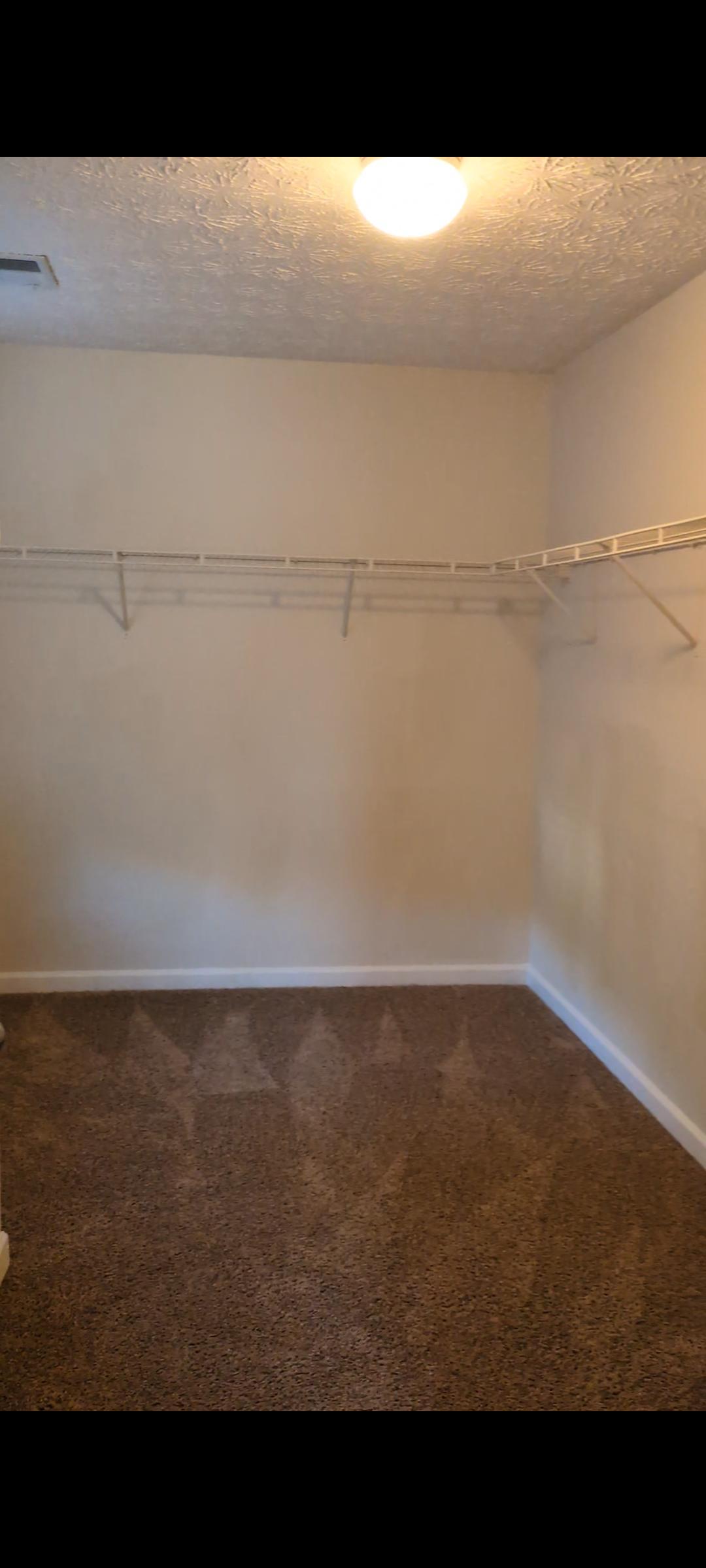Oversize closet in bedroom