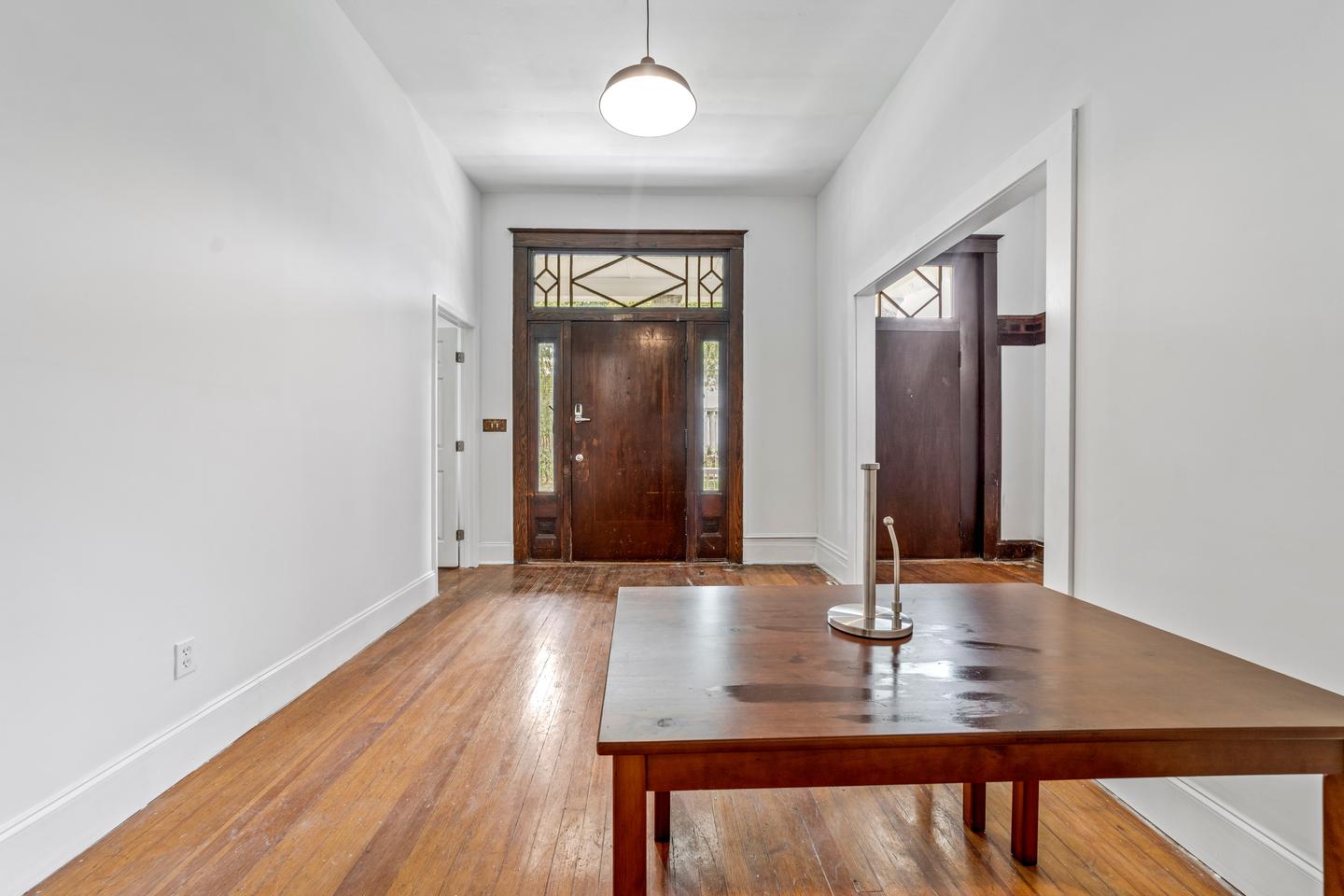 Common spaces including the kitchen