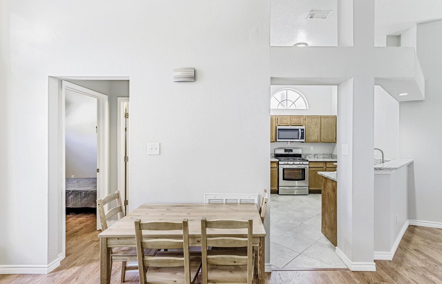 Common spaces including the kitchen