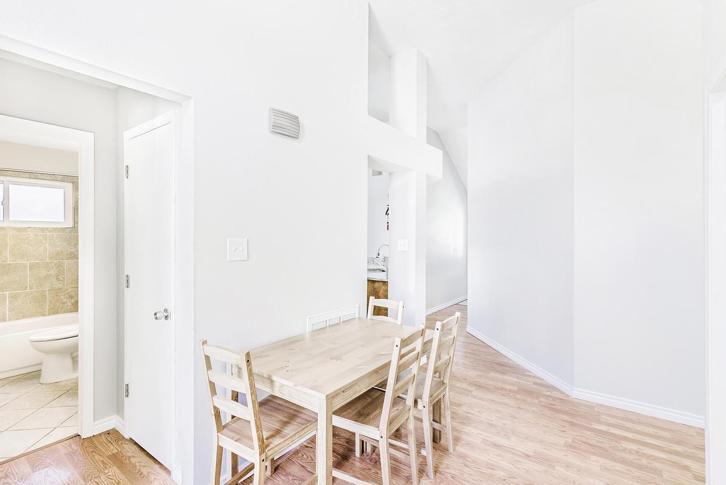 Common spaces including the kitchen
