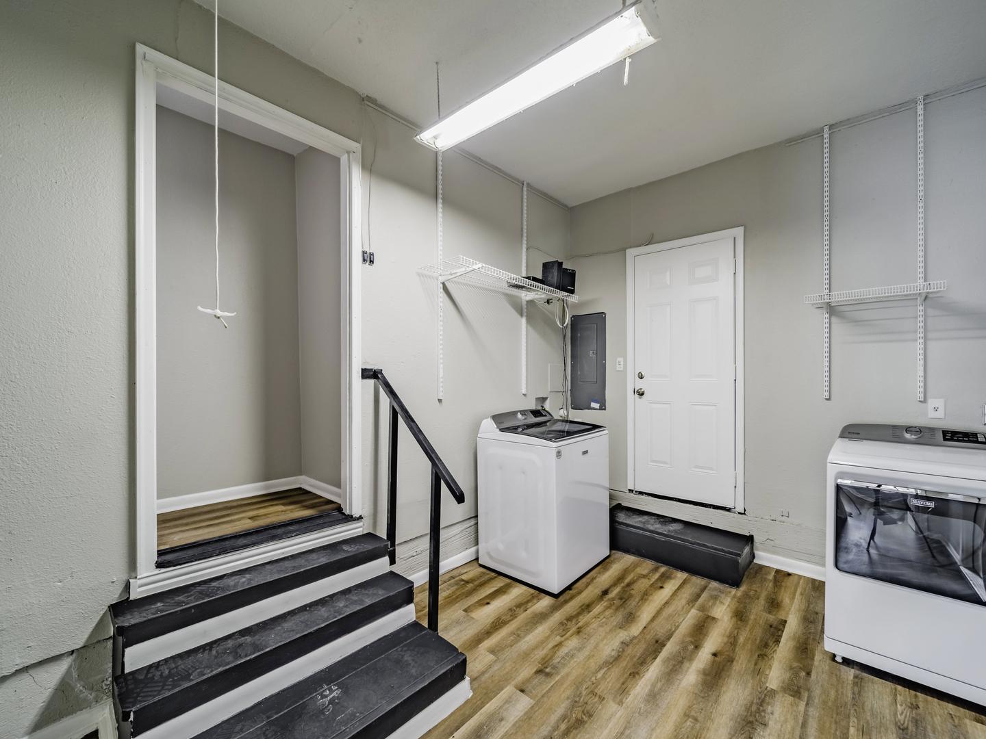 Common spaces including the kitchen