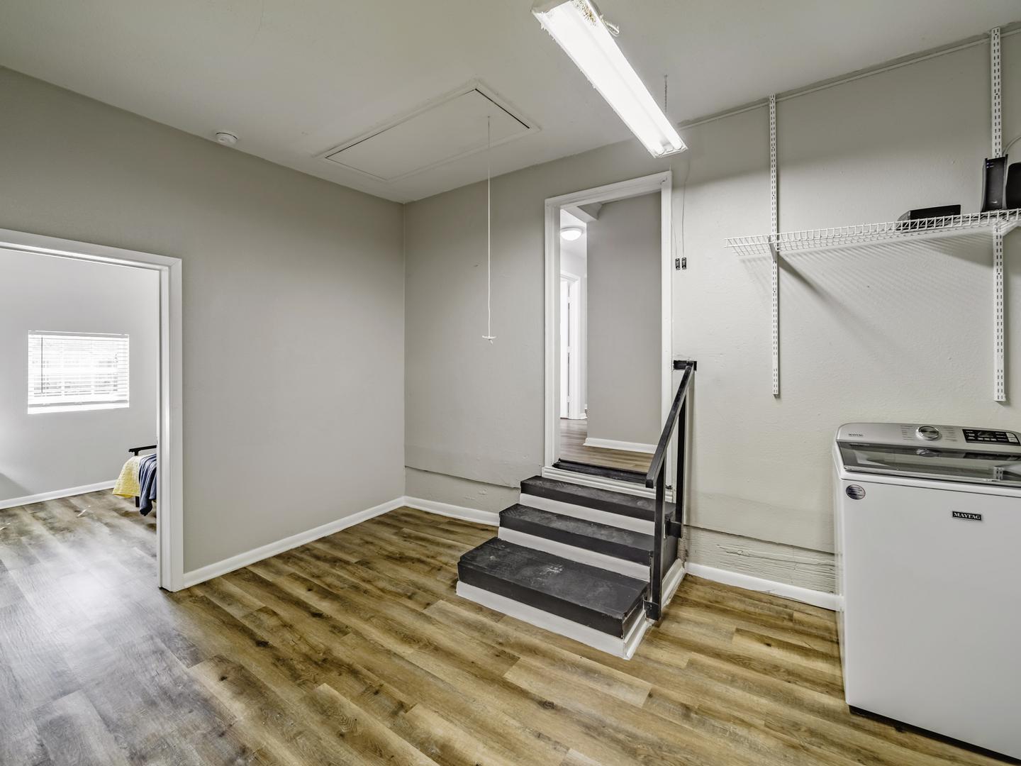 Common spaces including the kitchen