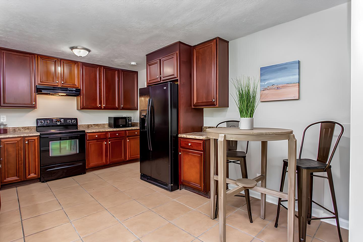 Common spaces including the kitchen