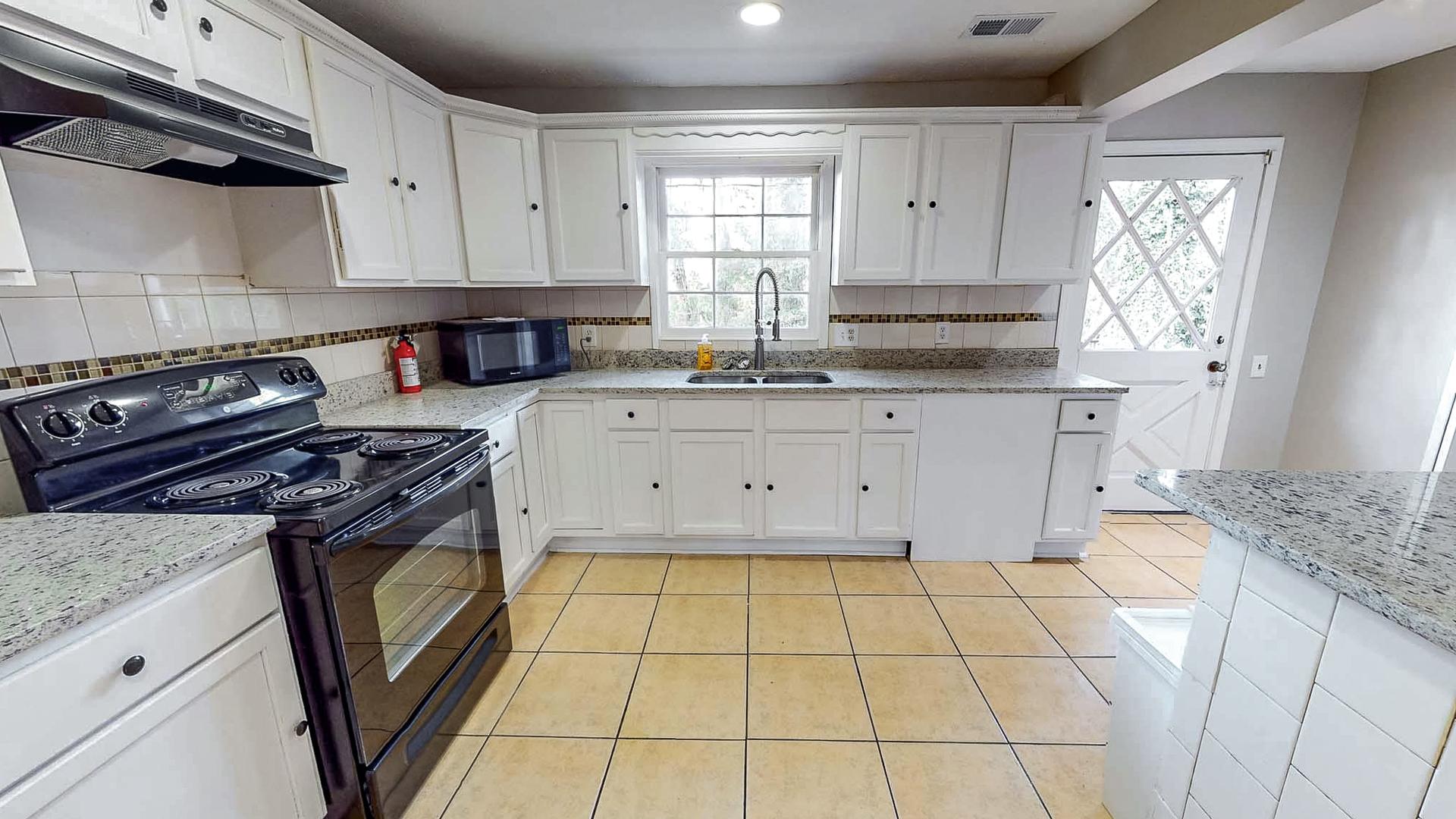 Common spaces including the kitchen