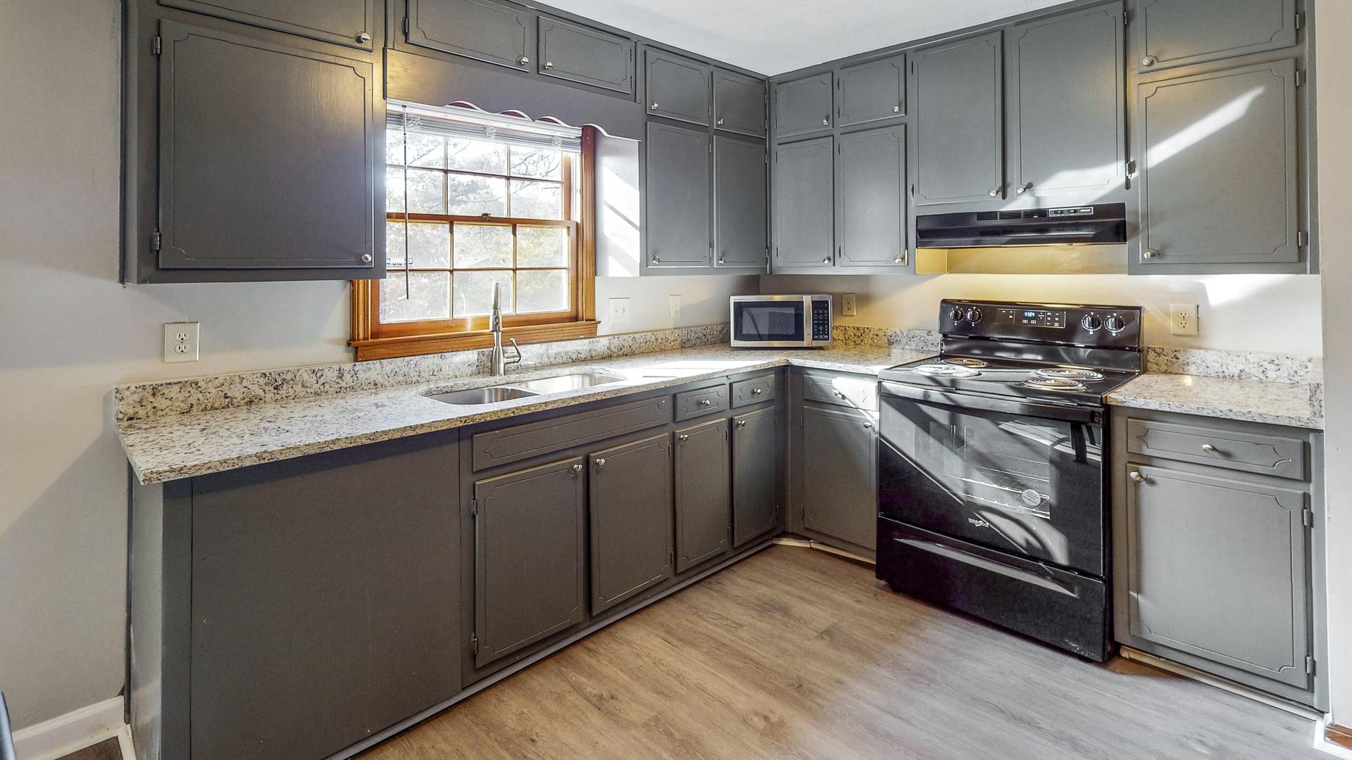 Common spaces including the kitchen