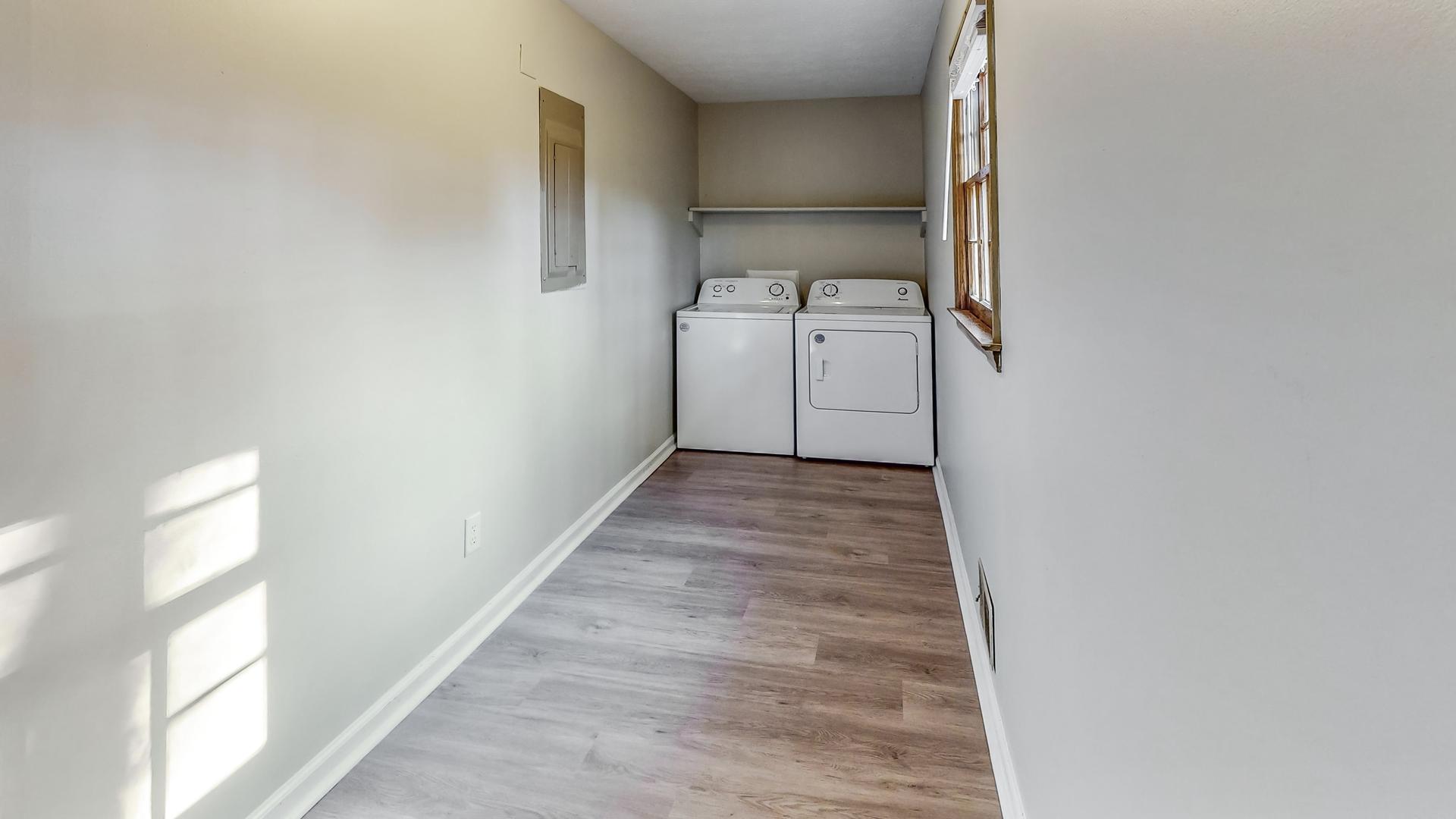 Common spaces including the kitchen