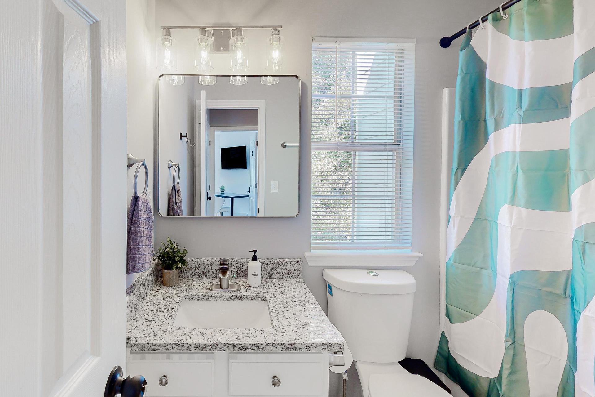 Bathroom shared between Room #2 & #3