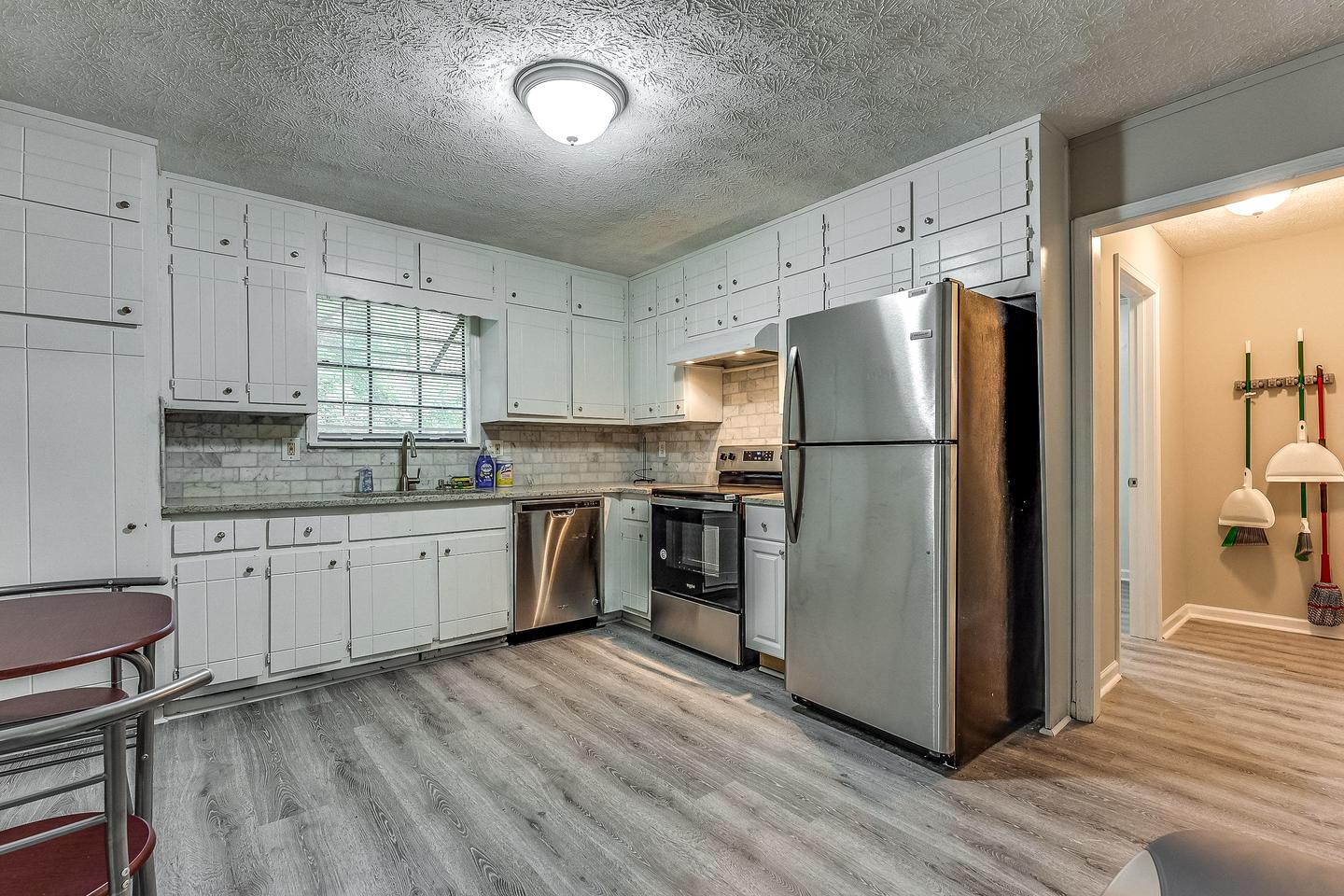 Common spaces including the kitchen