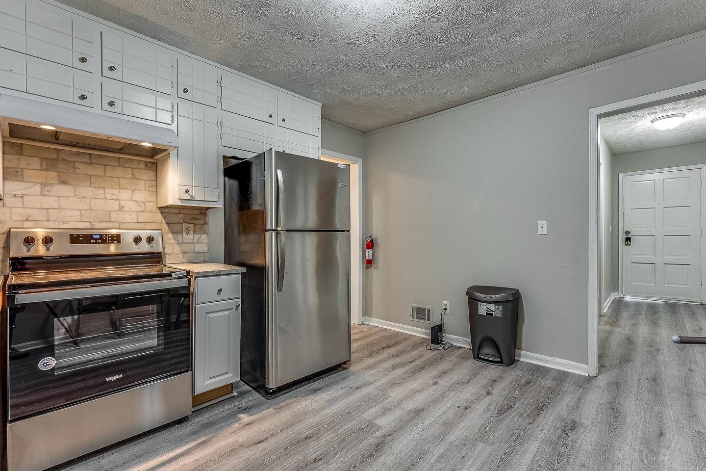 Common spaces including the kitchen