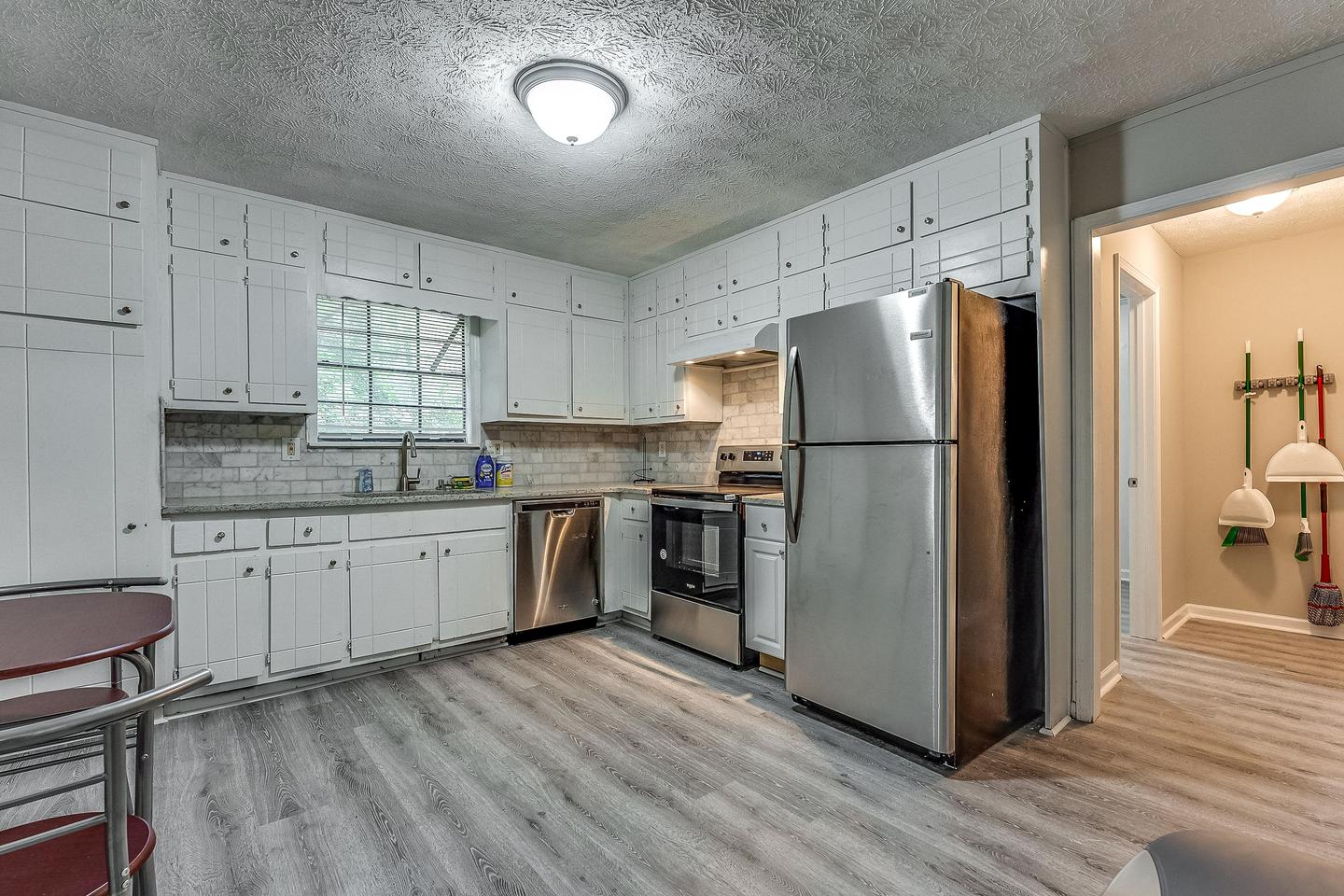 Common spaces including the kitchen
