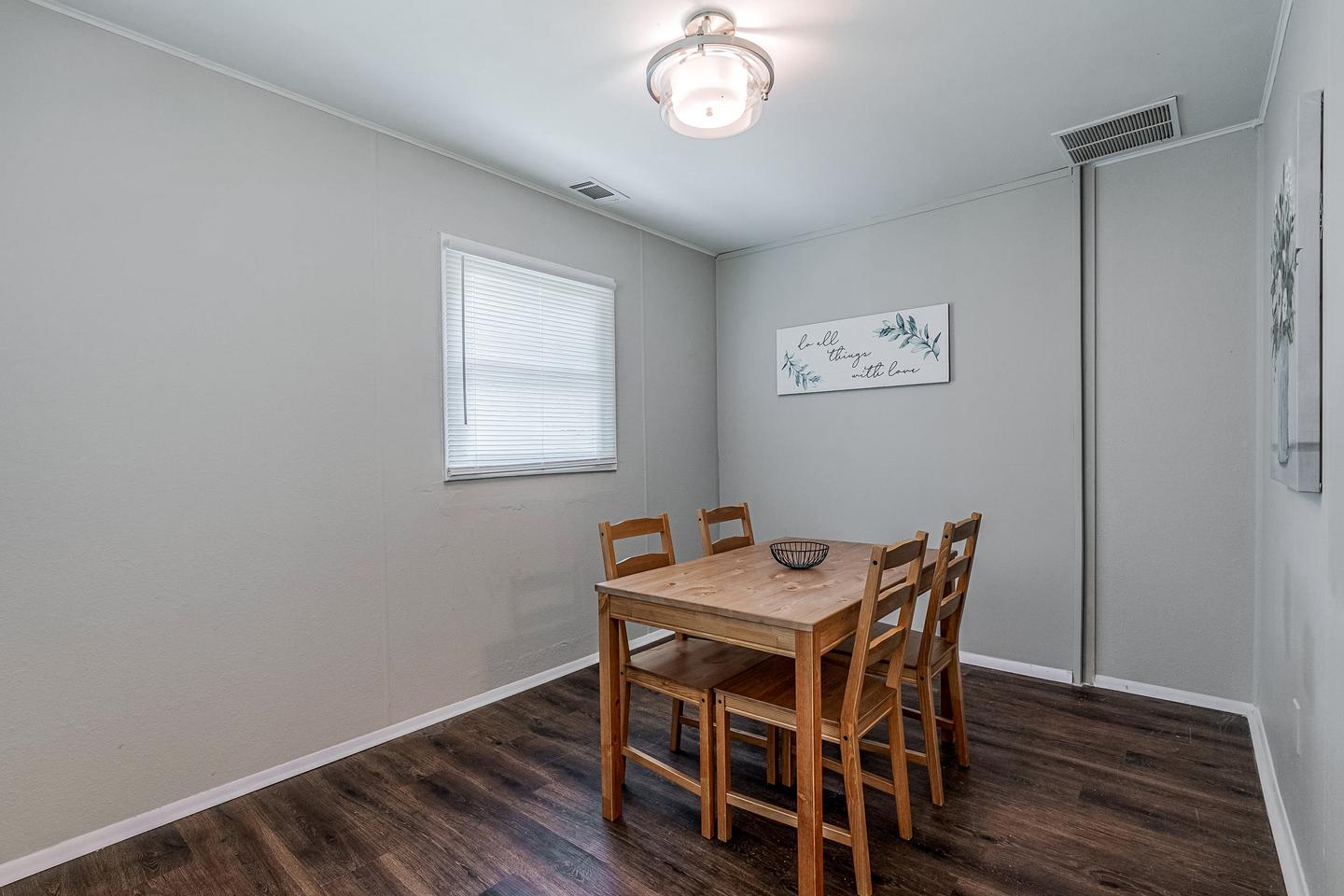 Common spaces including the kitchen