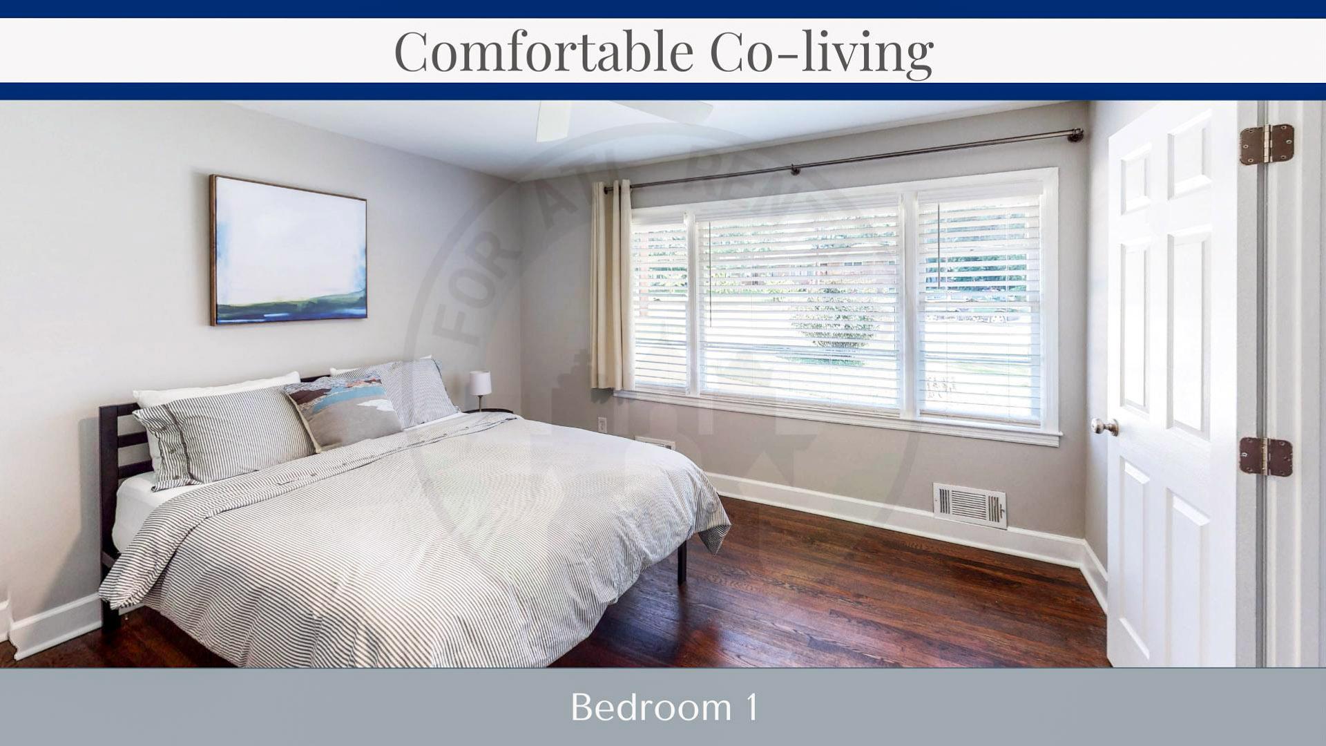 bedroom, detected:bed, window blind