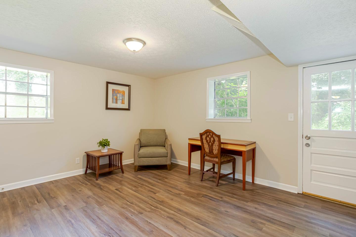 Common spaces including the kitchen