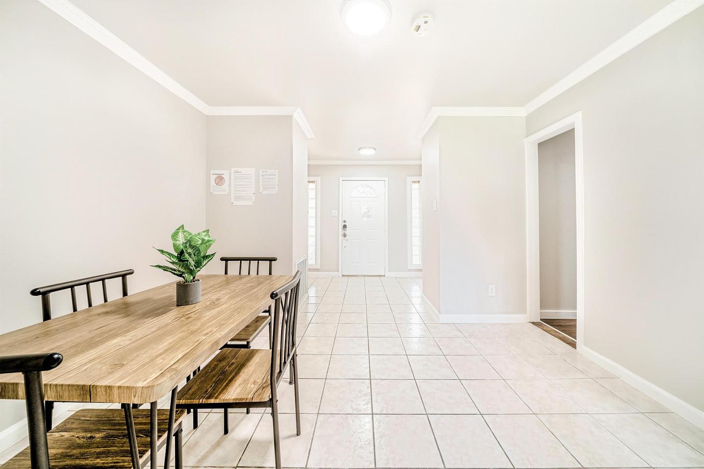 Common spaces including the kitchen
