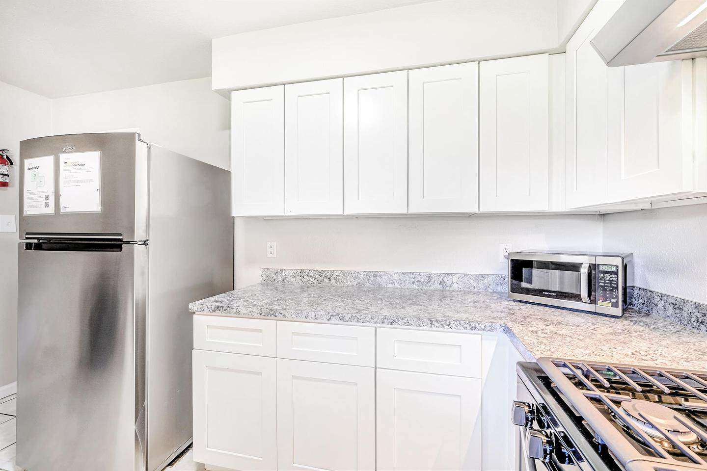 Common spaces including the kitchen