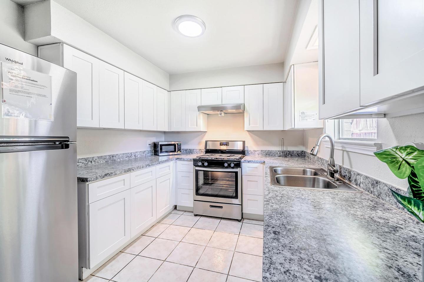 Common spaces including the kitchen