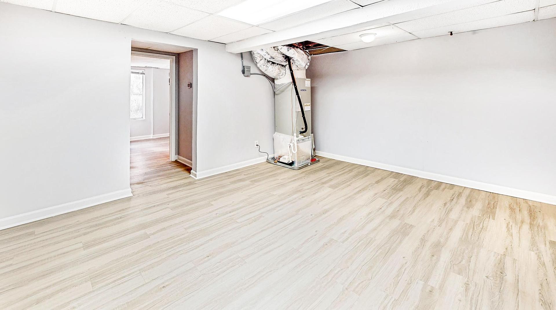 Common spaces including the kitchen