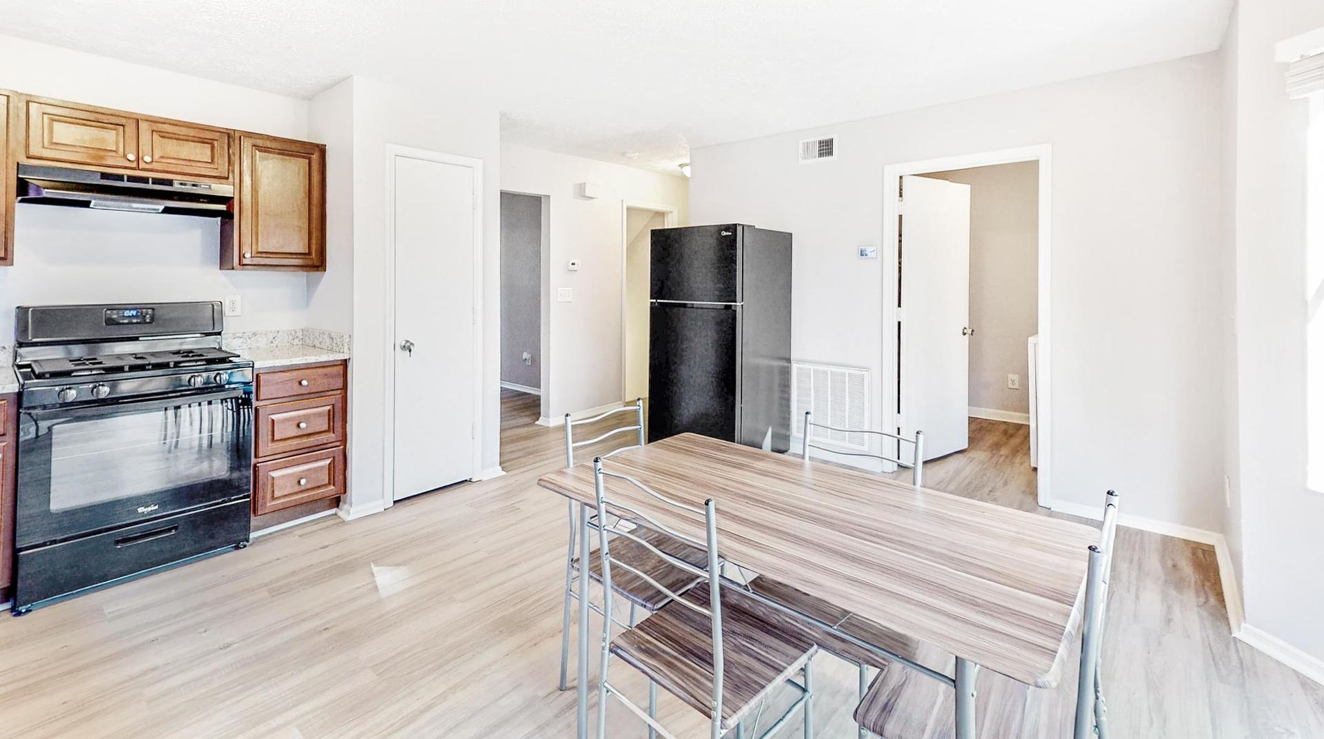 Common spaces including the kitchen