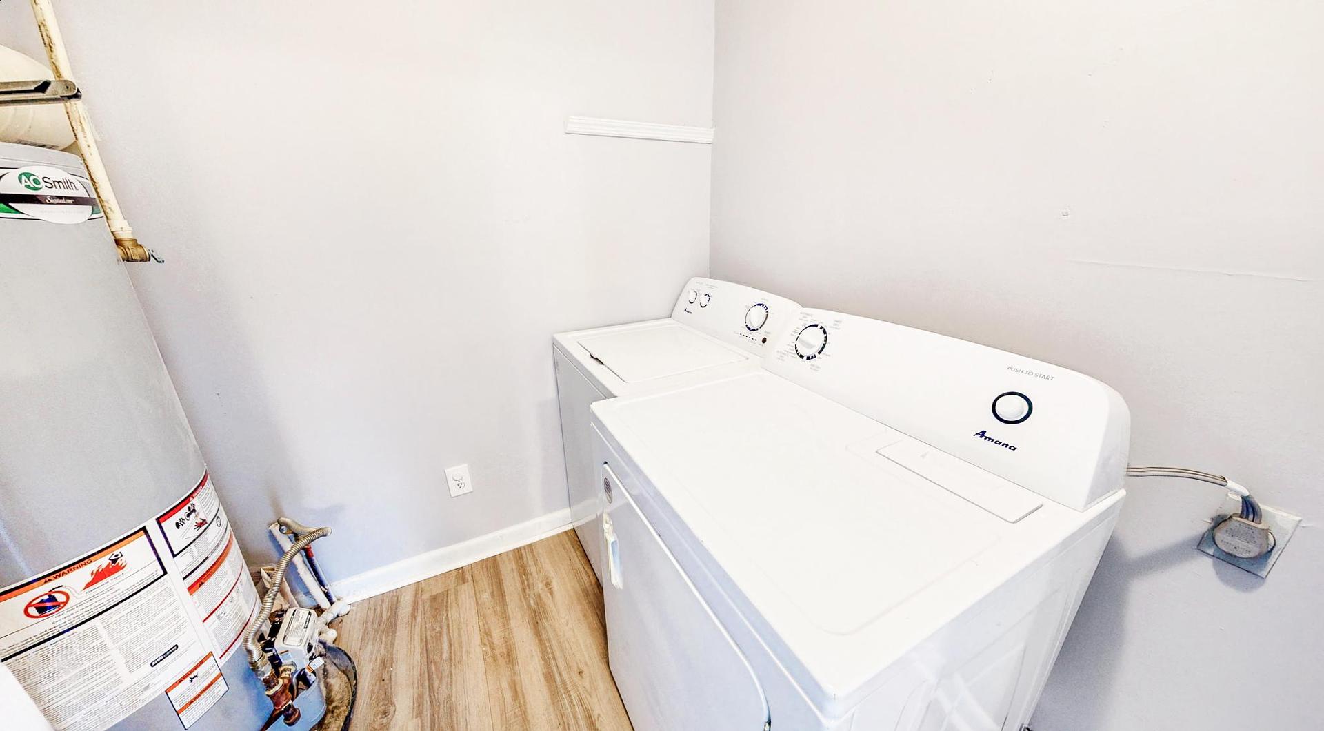 Common spaces including the kitchen