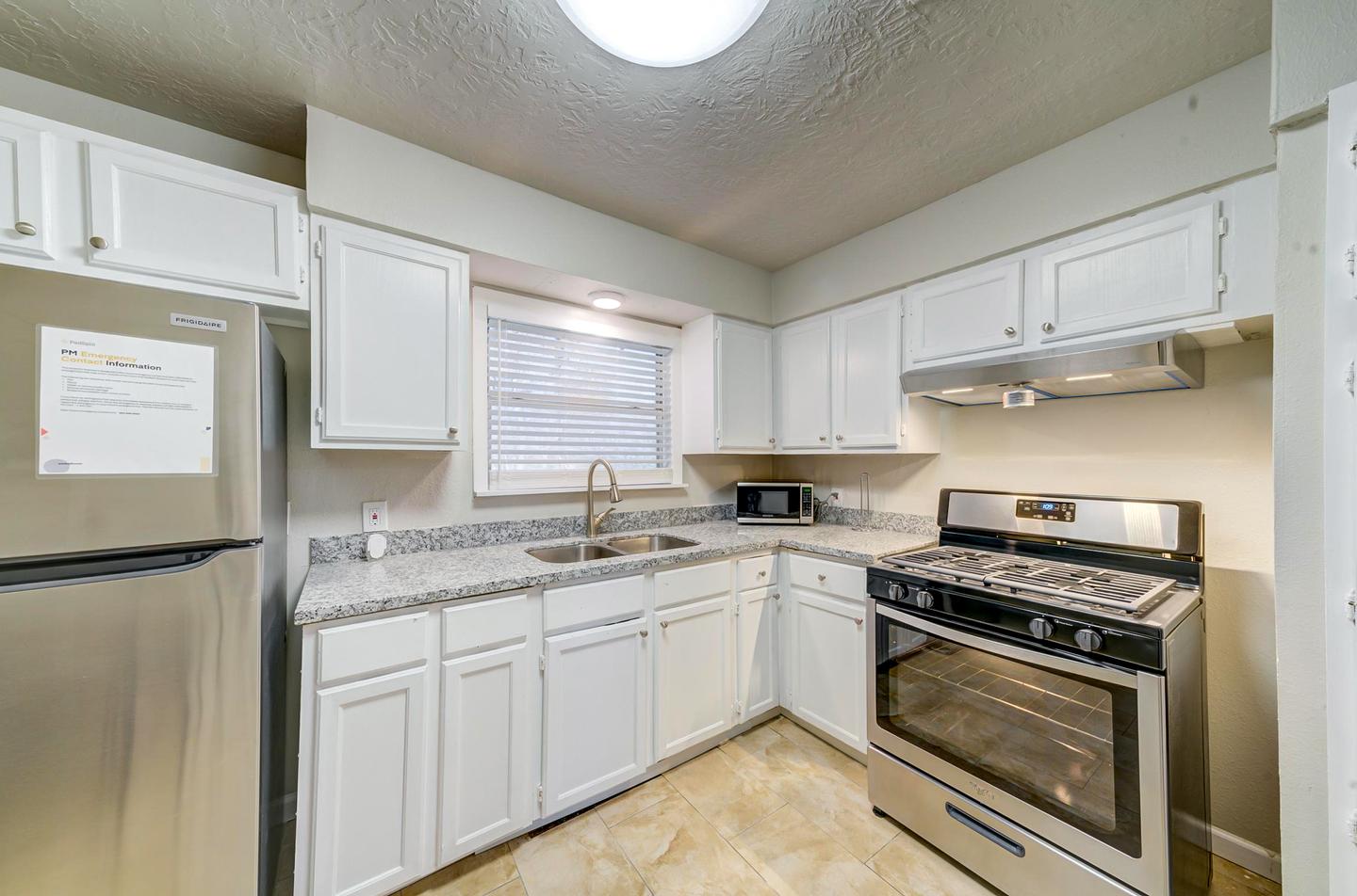 Common spaces including the kitchen