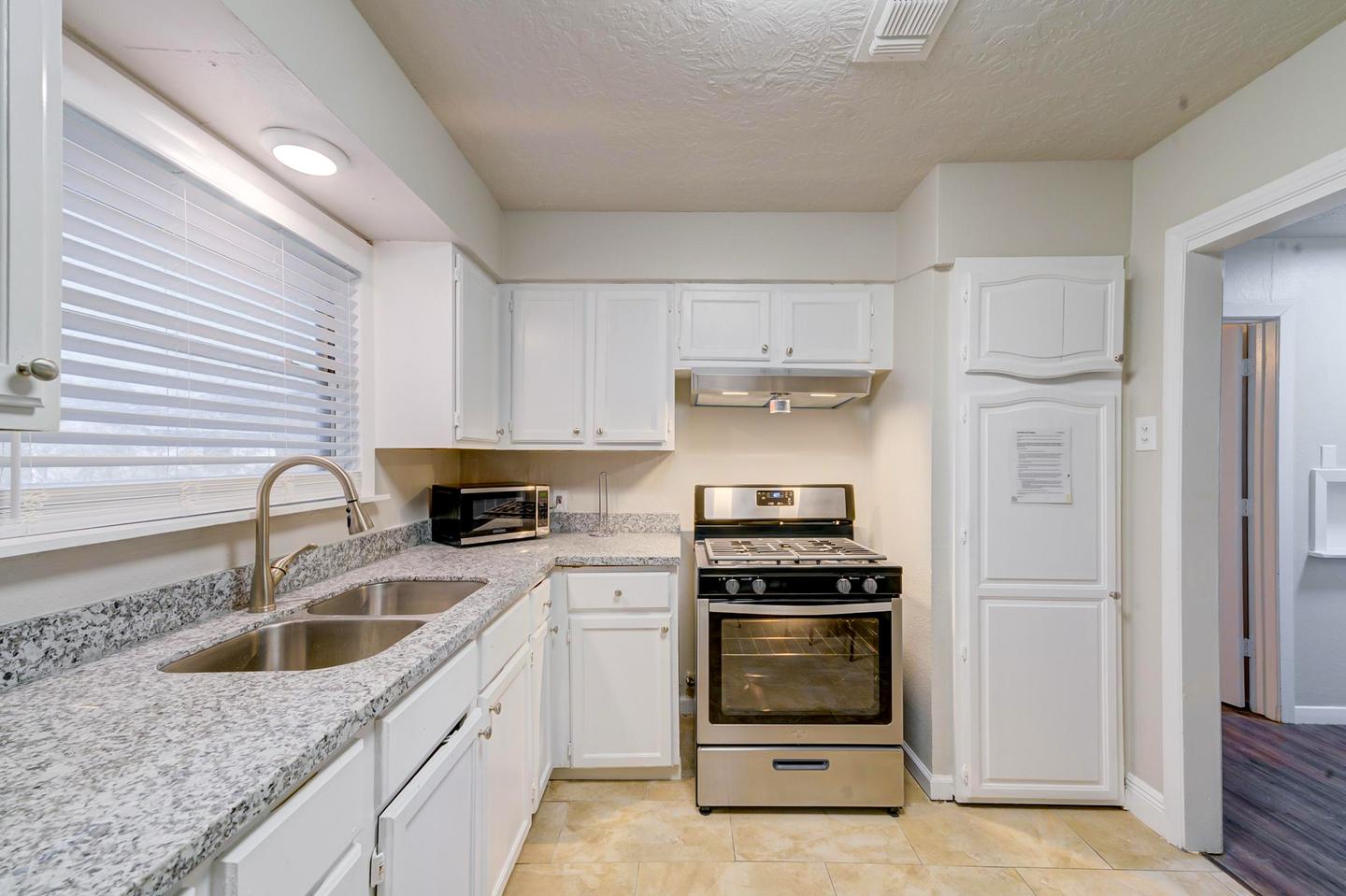 Common spaces including the kitchen