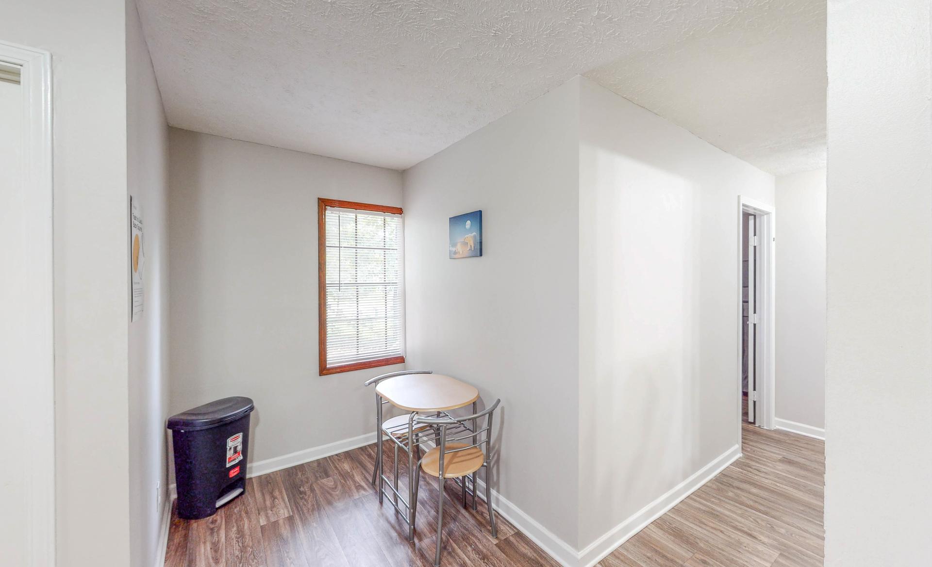 Common spaces including the kitchen