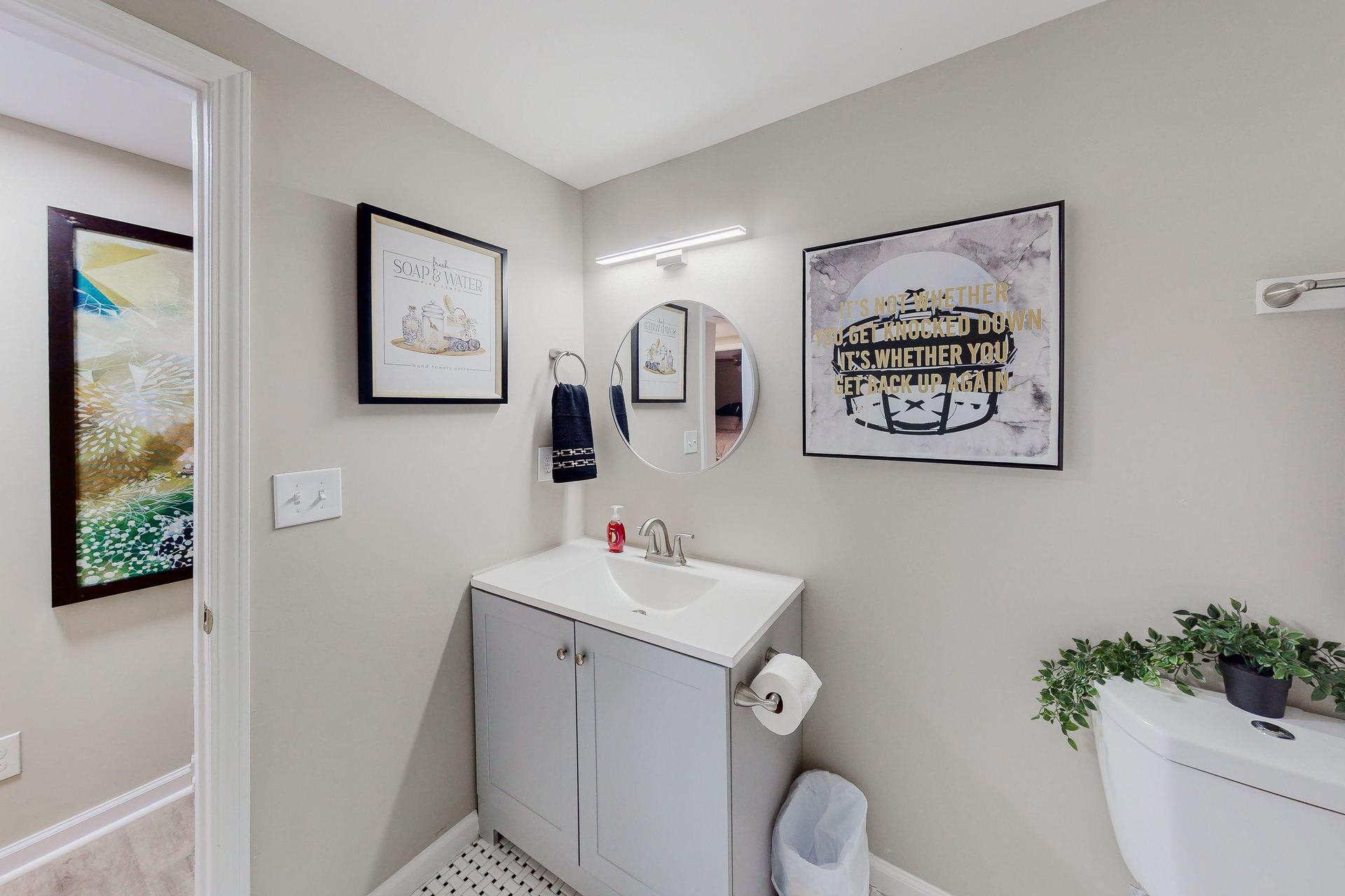 Full bathtub and a shower in your own private bathroom
