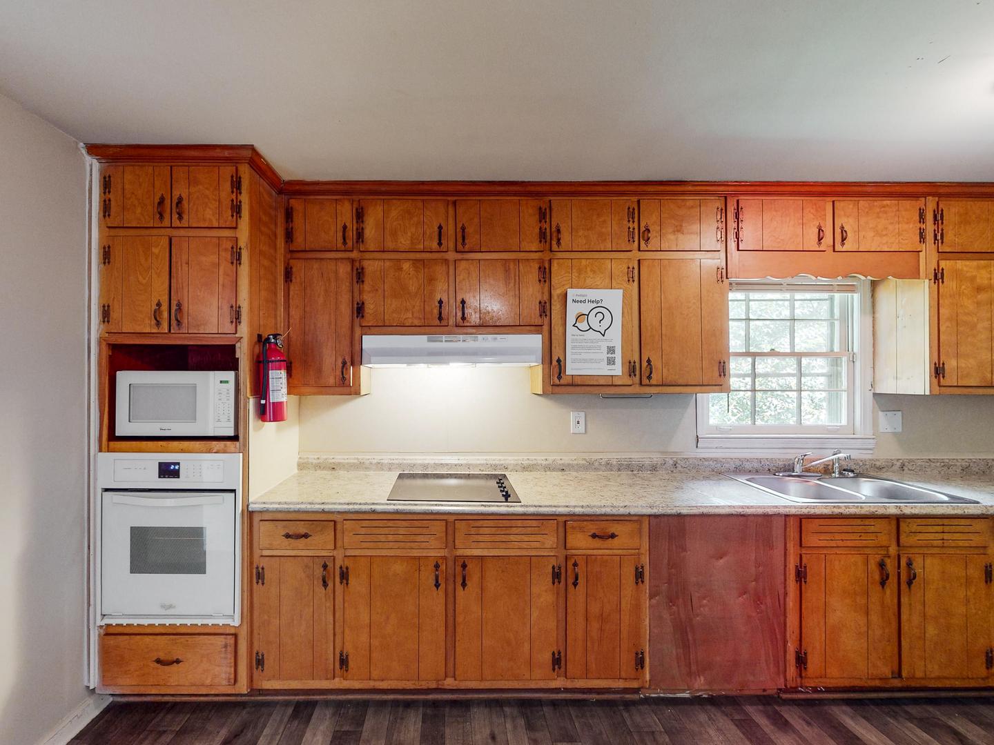 Common spaces including the kitchen